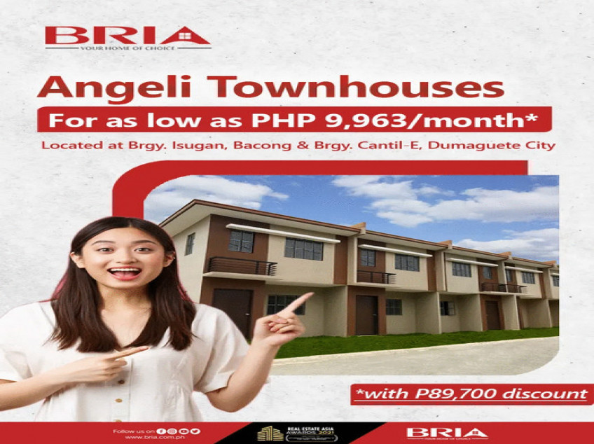 AFFORDABLE HOUSE & LOT FOR SALE IN DUMAGUETE CITY ANGELI TOWNHOUSE